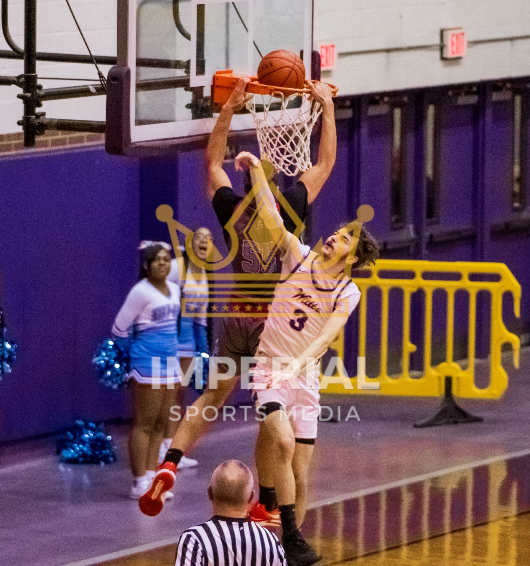 Codie Thames of Bowsher Slams it down. 